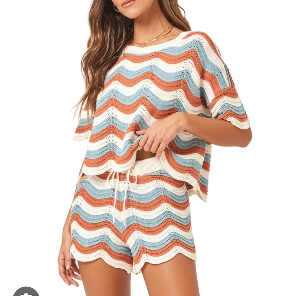 L*Space Multicolor Wave Knit Set